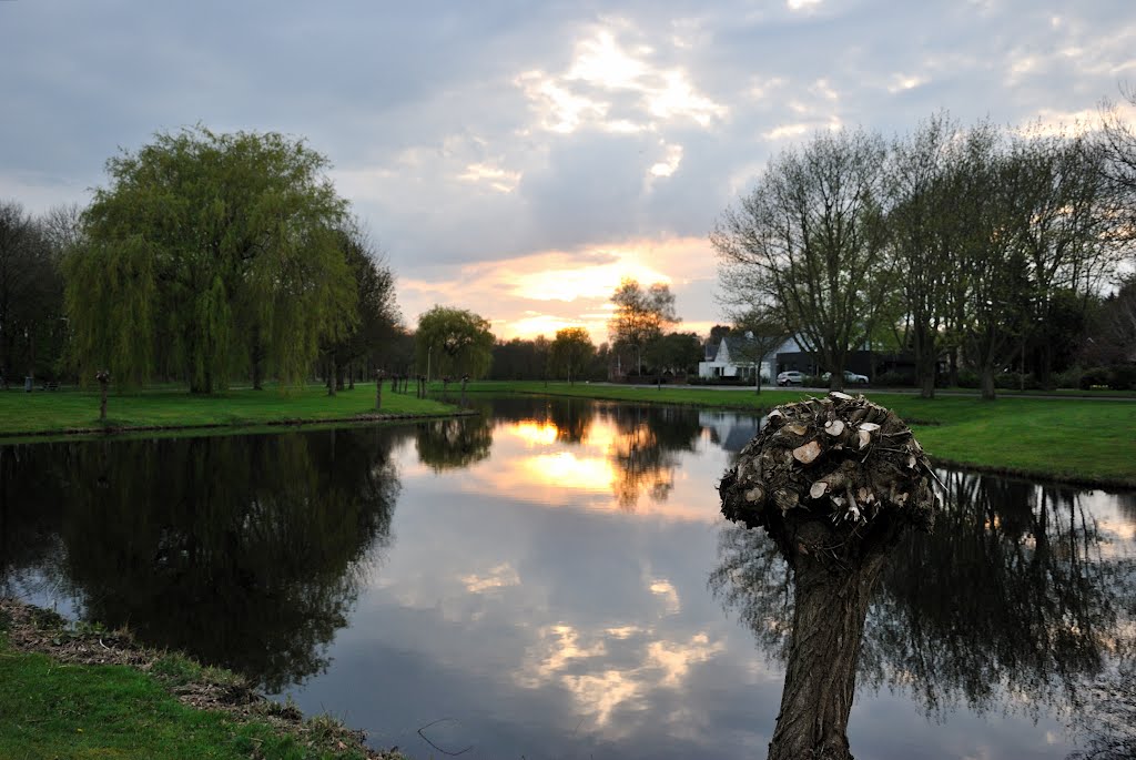 Borgerswold reflection in the evening by John4Me