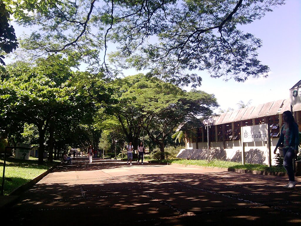 Calçadão da UEL, em frente a Biblioteca Central by LorrantGabriel