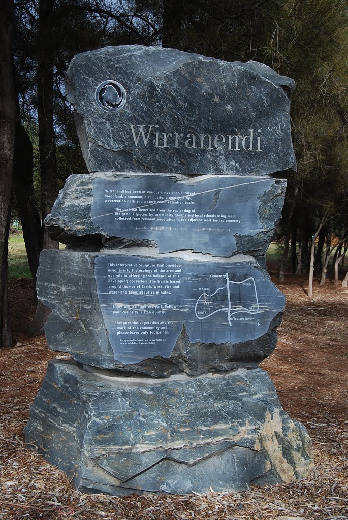 Stacked sculpture: "Wirranendi" by Phaedrus Fleurieu