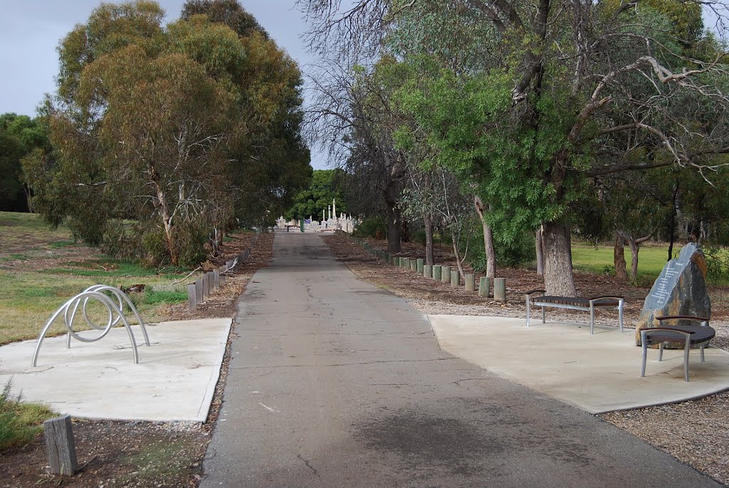 View south along Catholic Cemetery Drive by Phaedrus Fleurieu