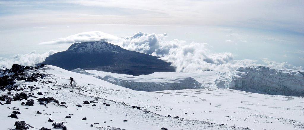 Mawenzi Peak and the Saddle, A view from Uhuru Peak by Serge Kolkov