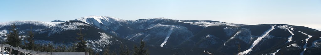 Ski slopes over Špindl by Đonny