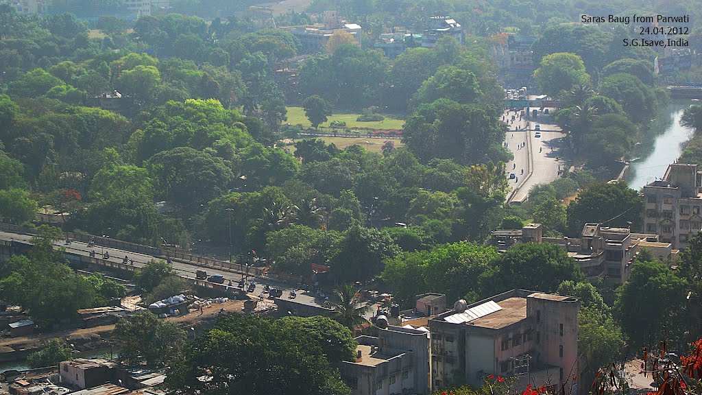 Sarasbaug from Parwati by Suresh.G.Isave