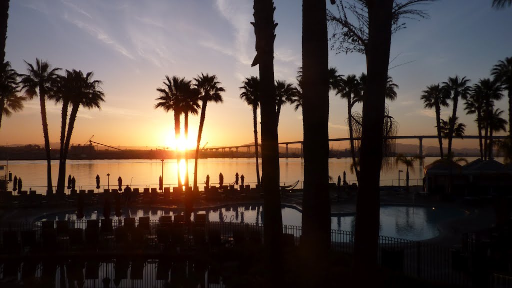 Sunrise via the Coronado Bridge ramp by StephanHitzel