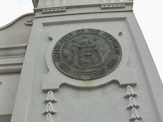 Oakdale Park Gateway, Civil War Memorial Plaque by "Teary Eyes" Anderson