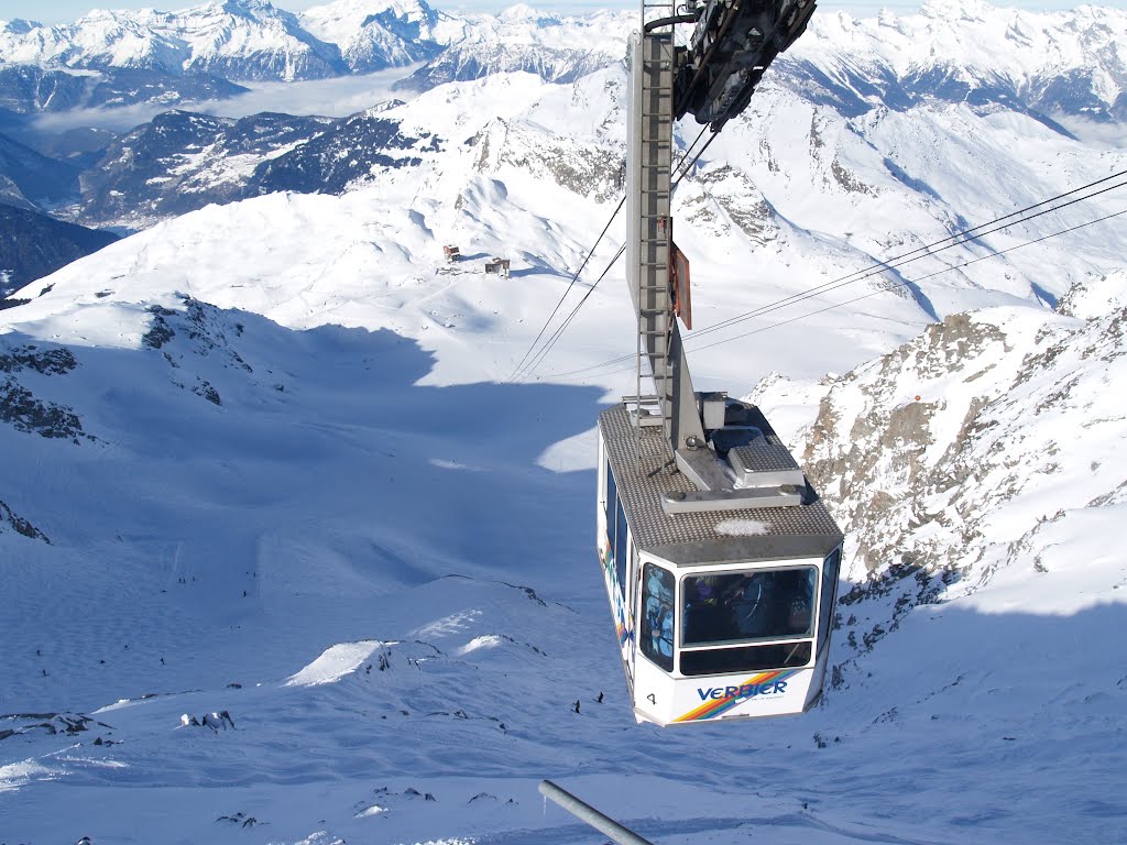 Mont Fort Funicular by Alexander Prolygin