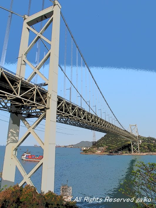 KANMONKYO BRIDGE by Ligne Clair, OM-D E-M5(Olympus) by gaiko