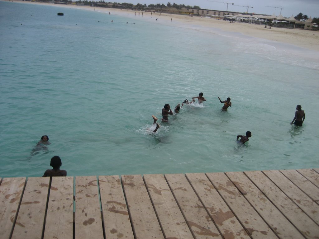 Children at capo verde-sal by massimo alain