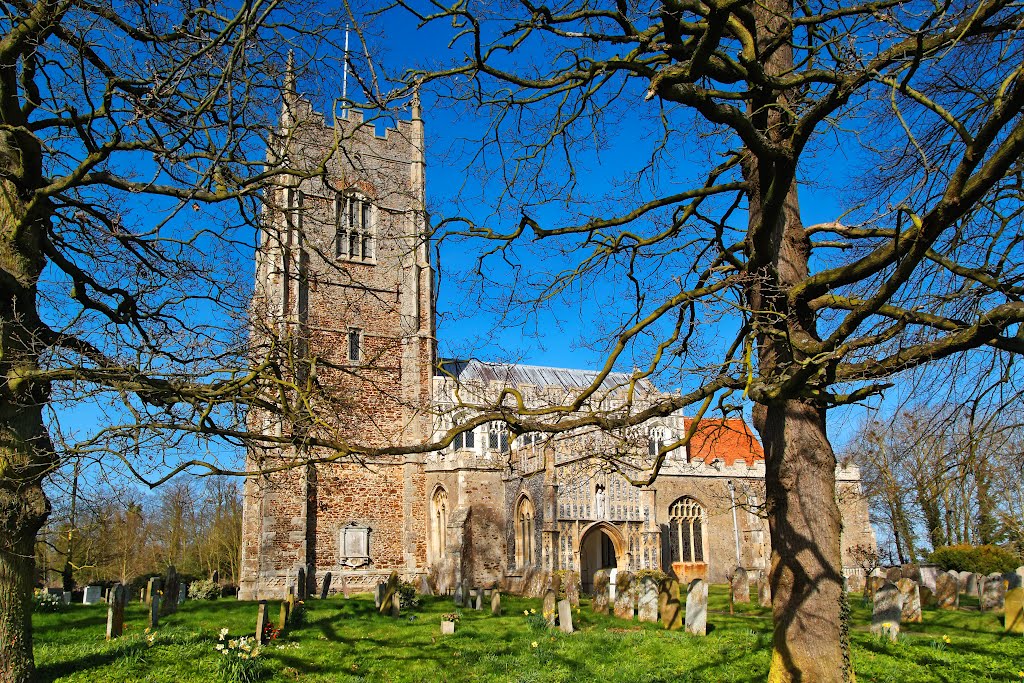 Great Bromley Church, St George, Essex, April 2012 by keithb