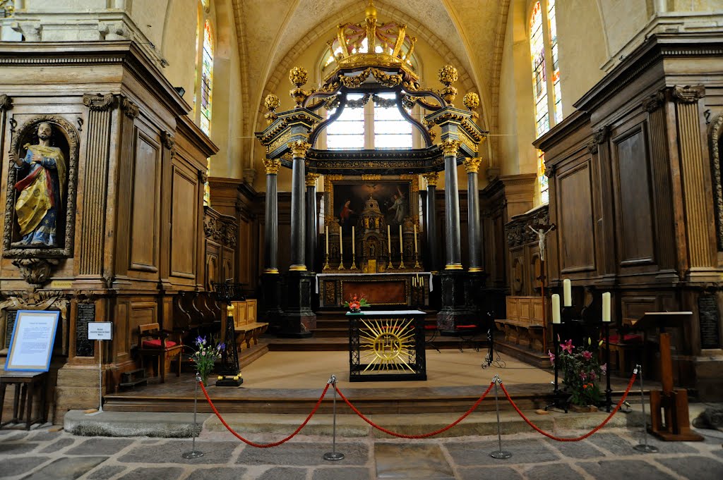 Paimpont Abbey, Paimpont, Nr. Ploërmel, Brittany by JAA