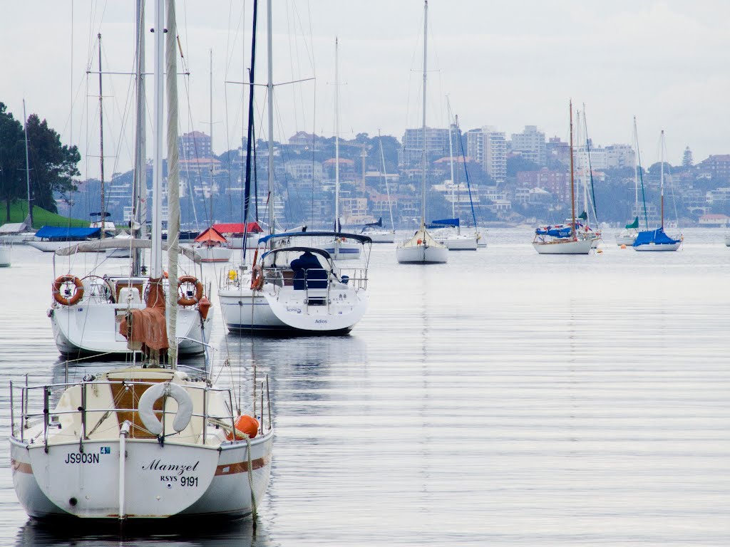 Point Piper from Anderson Park, Neutral Bay, New South Wales, Australia, 28 April 2012 by gbfernie4