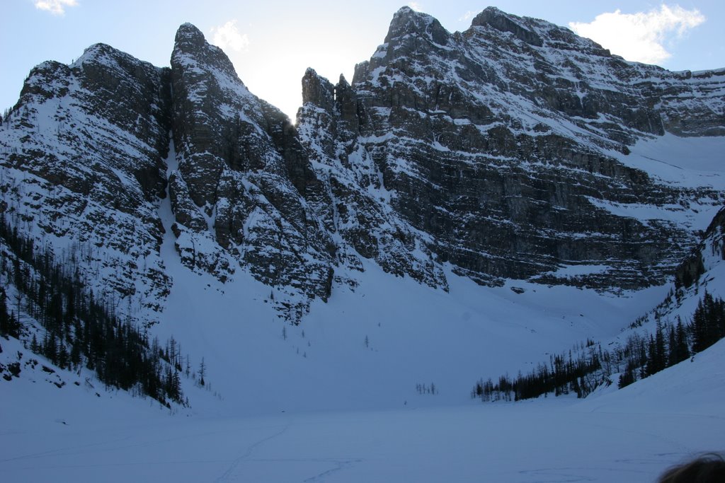 View along Lake Agnes by Phil McFarlane