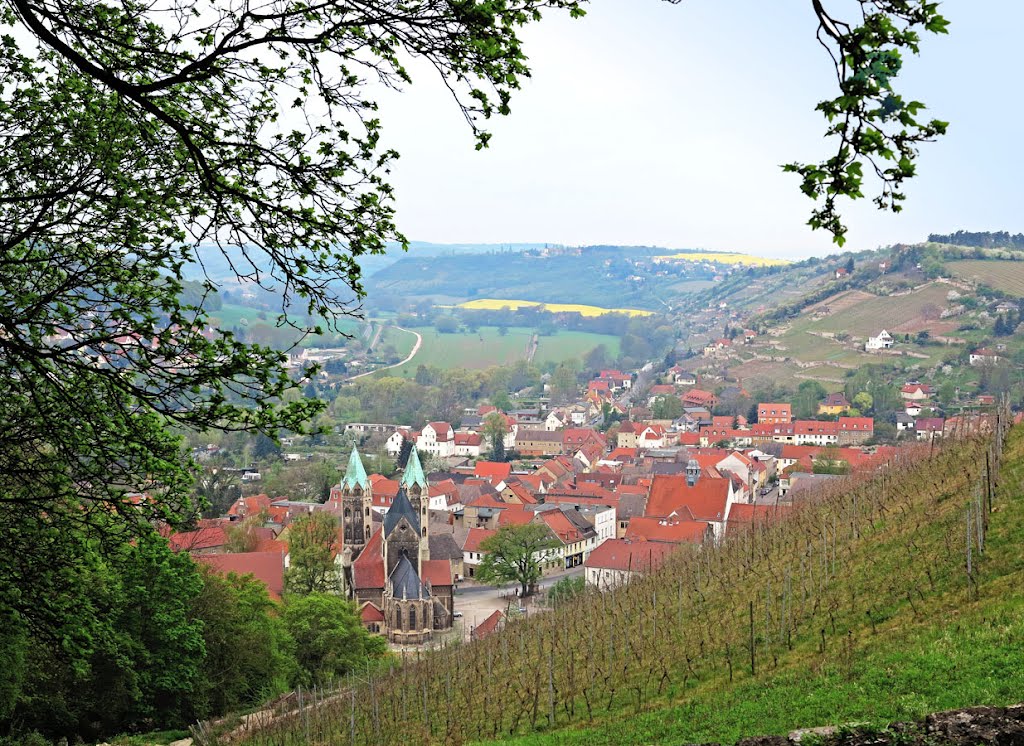 Blick über Freyburg in Richtung Zscheiplitz by Klaus N.