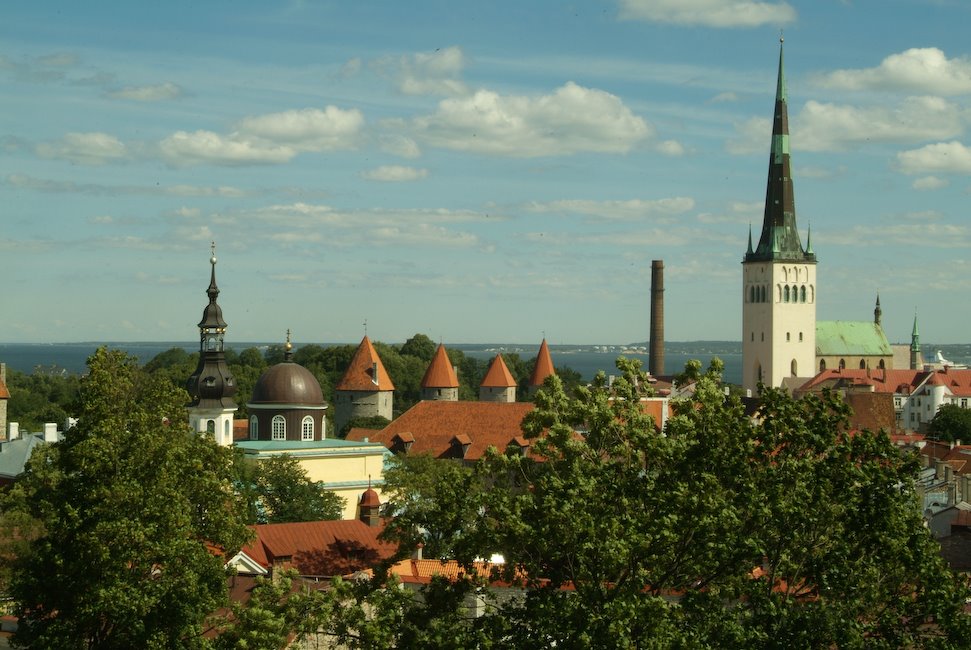 Tallinn, Estonia, Skyline view by digitography