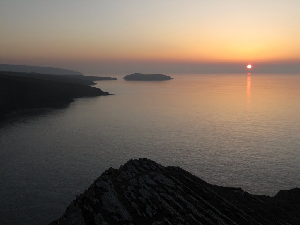 Sunset from Mwnt by Sue Fox