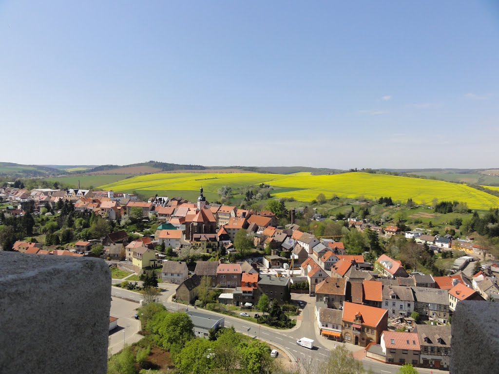 Panorama von Mansfeld von Schloss Mansfeld by Fotomeister