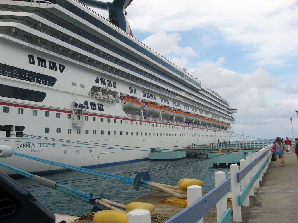 Our ship at dock in Ocho Rios by dugrmil