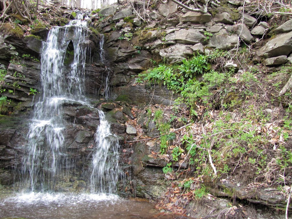 North Waterfall on Frost Valley Road (~35') by Chris Sanfino