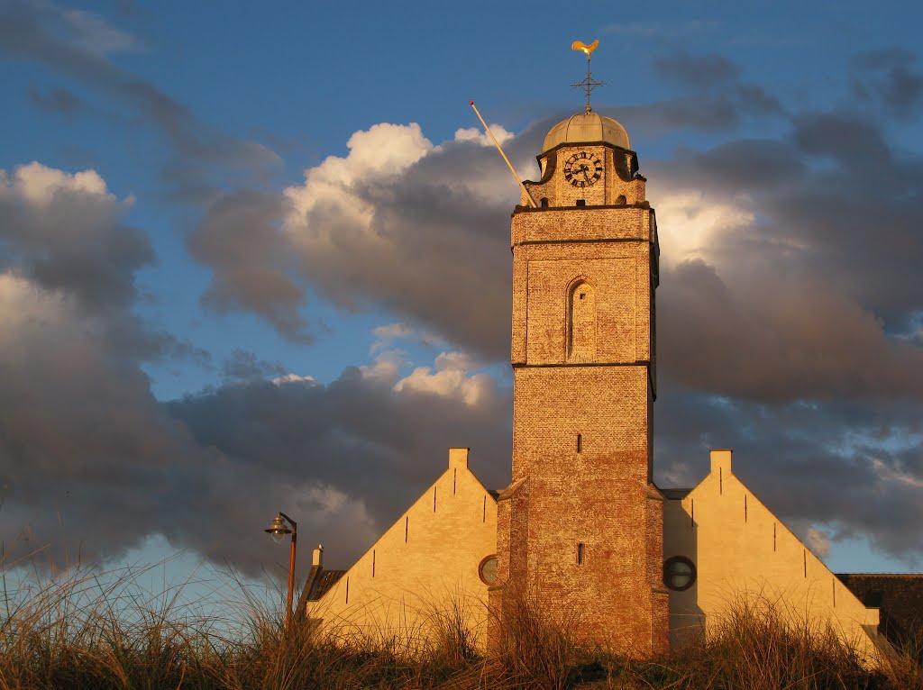 Old Church in the late evening sun by zwitserw