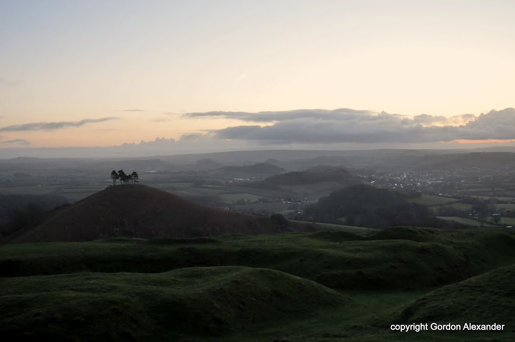 Colmer's Hill, Dorset, dawn by Gordon Alexander