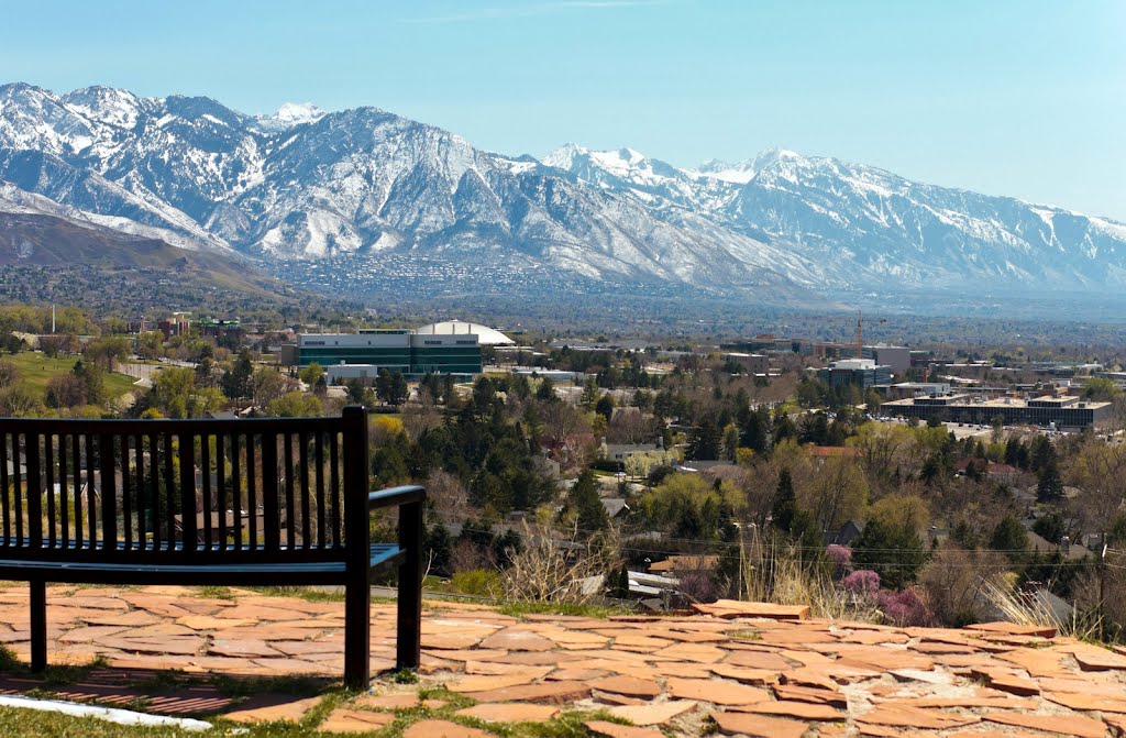 Spring Mountains over Salt Lake City by TheShot