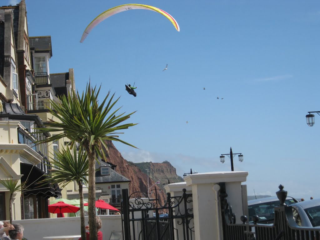 Paragliding over Sidmouth. by Bob&Anne Powell