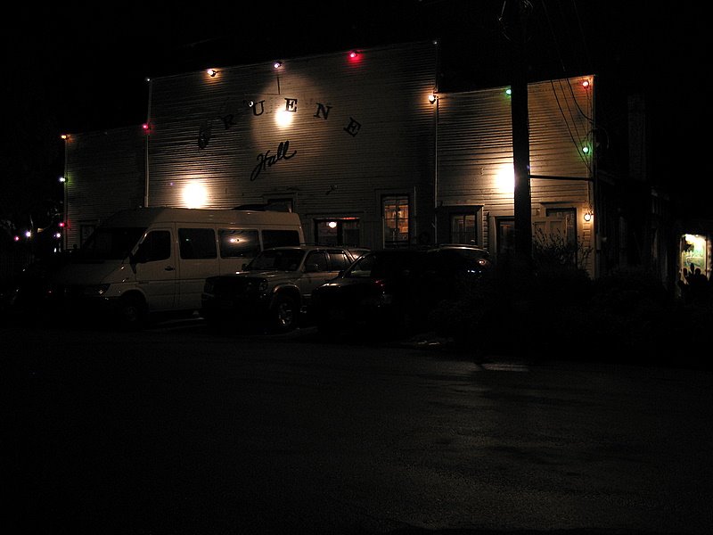 Gruene Hall at night by Andy Goss