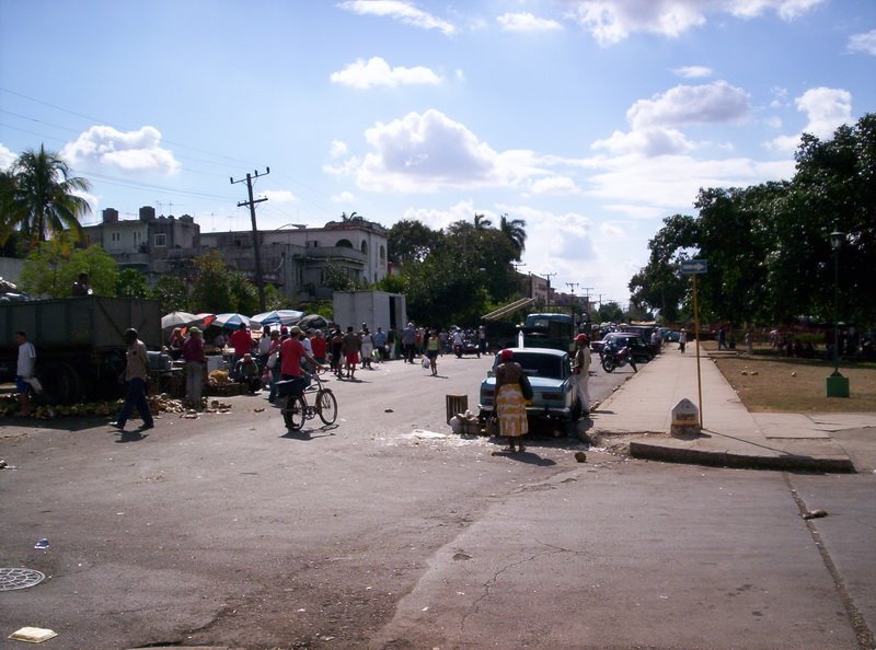 esquina del parque de 74 y 13, Domingo dia de feria by Fofy Zayas