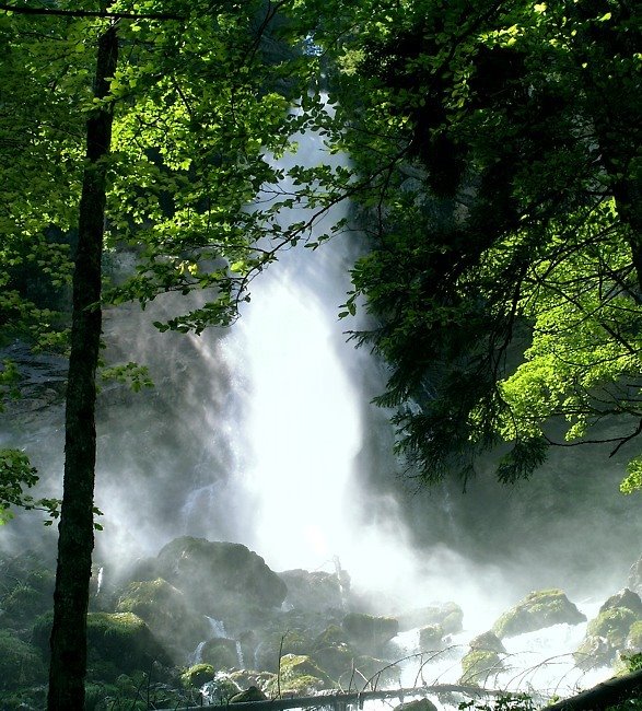 Cascades of Weisse Torren at the base of Hagengebirge by Klaus Robl