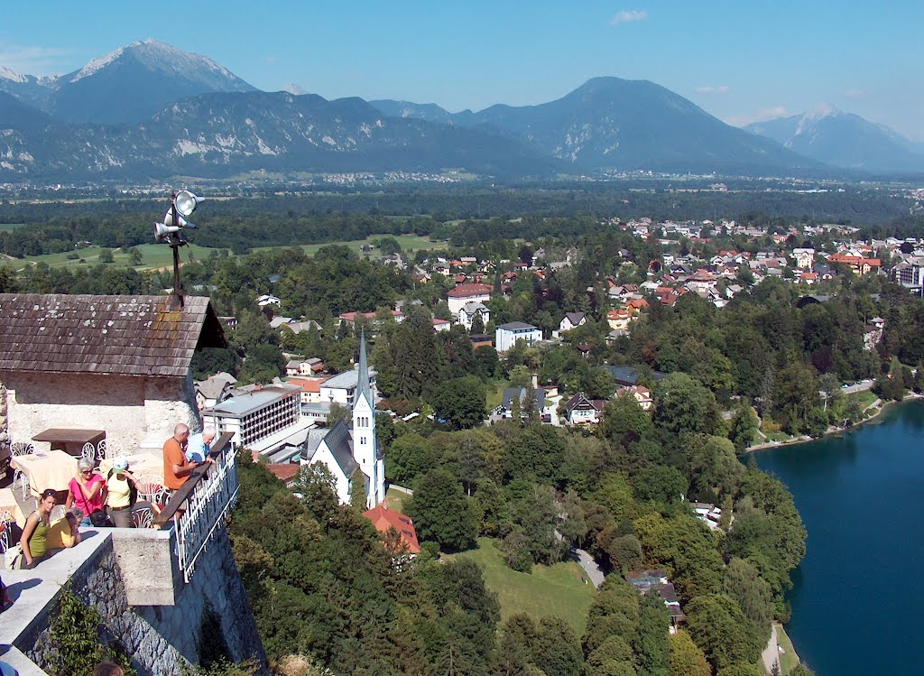 View from Bled Castle northward by Peter Kesselyak