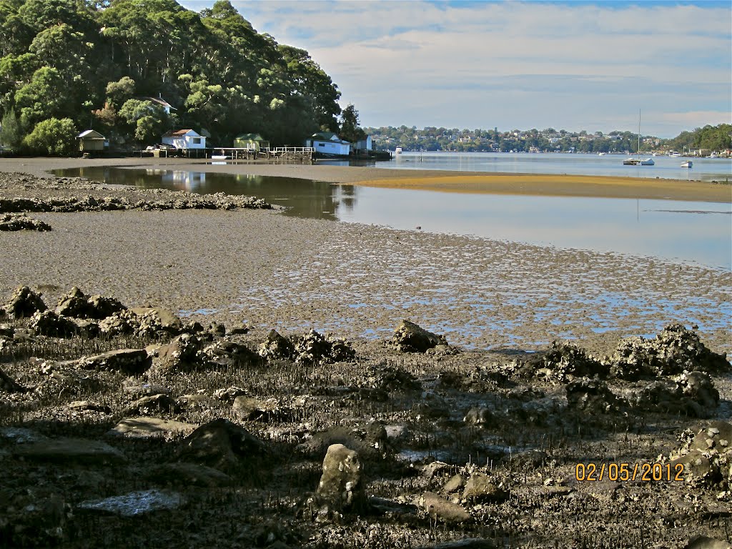 Boatsheds on Neverfail Bay,Oatley,NSW by Karl Kunkel