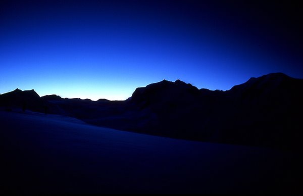 Monte Rosa in der Dämmerung by Michael Kunze, Moers