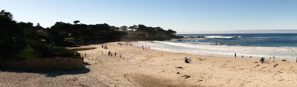 View of southern part of Carmel Beach, Carmel, California, USA by Per Blix