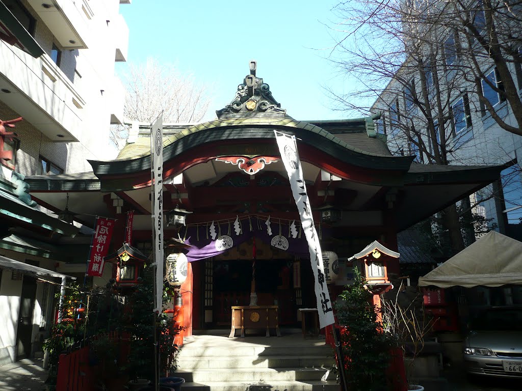 Misaki inari-jinja Shrine（三崎稲荷神社 三崎町） by konigan