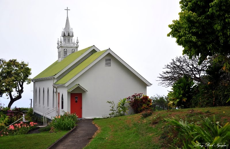 Painted Church, St. Benedict Catholic Church, Honaunau, South Kona, Hawaii by longbachnguyen