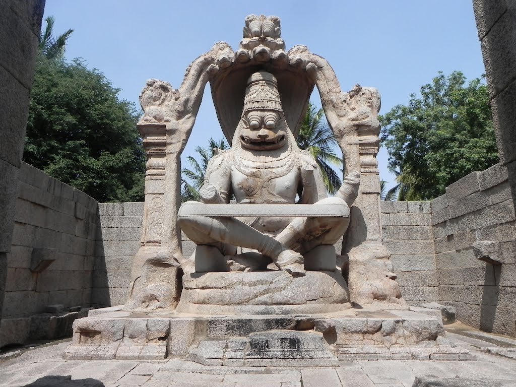 NARASIMHA STATUE, HAMPI by ALENDE DEVASIA