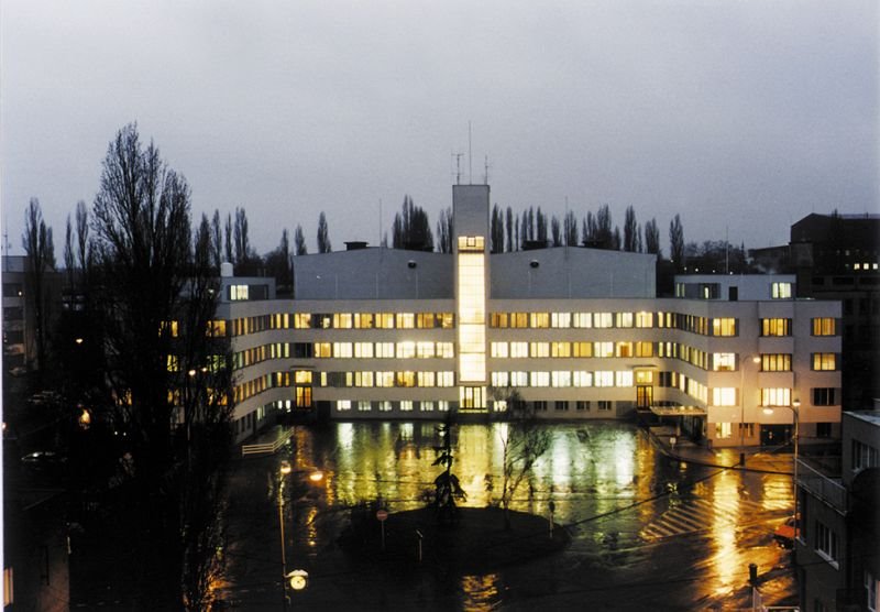 Barrandov Film Studios at night by Filmarska6