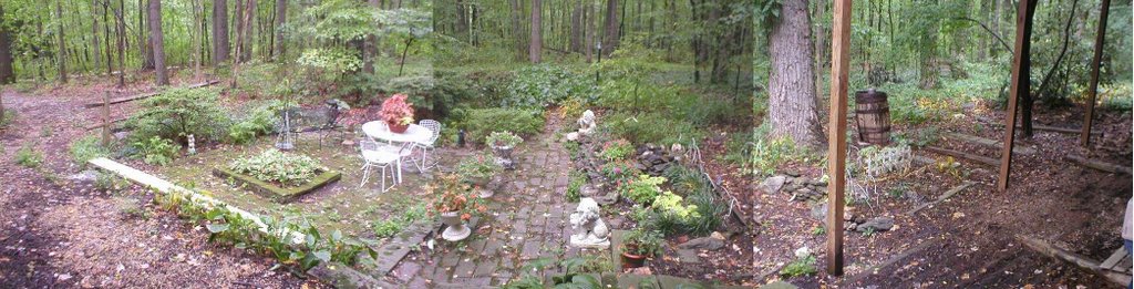 Backyard Garden Panorama, 9/11/07 by MarkJWalter