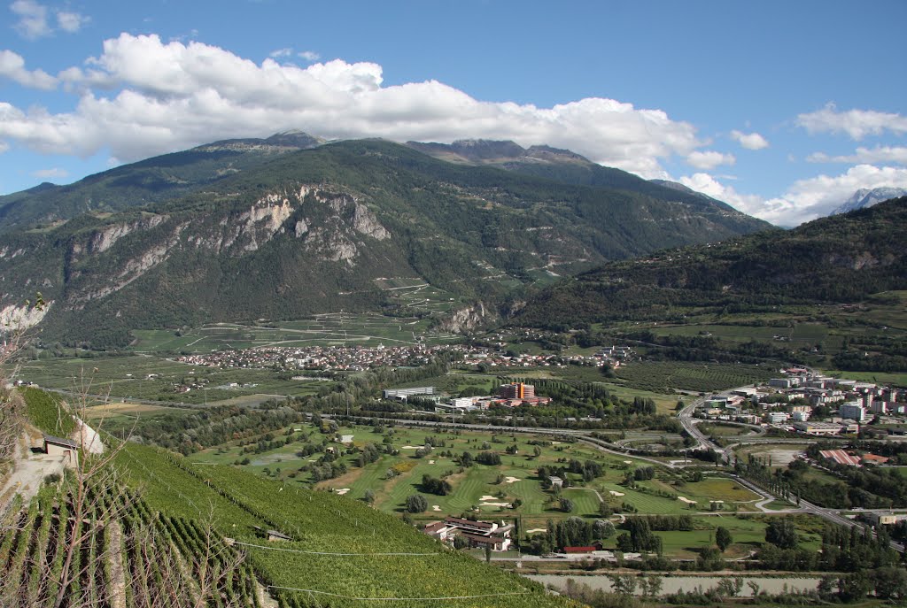 Sion - Village de Bramois et quartier de Grand Champsec by Charly-G. Arbellay