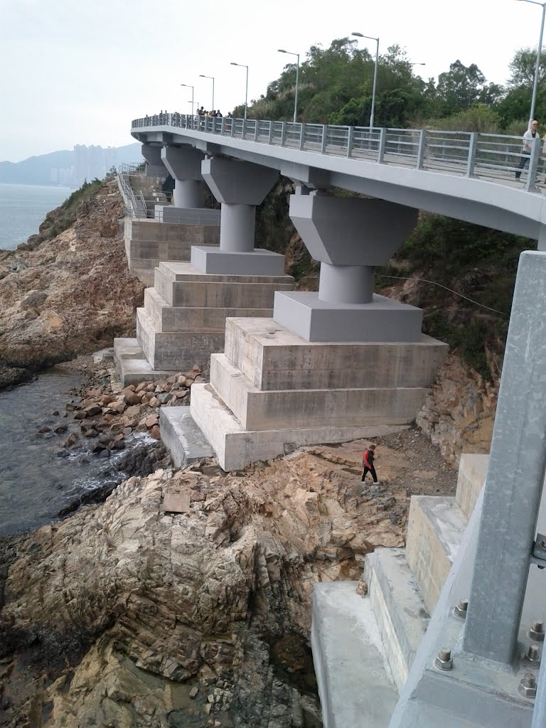 Bridge Structure of Tseung Kwan O Chinese Permanent Cemetery Walker Path by thinsing