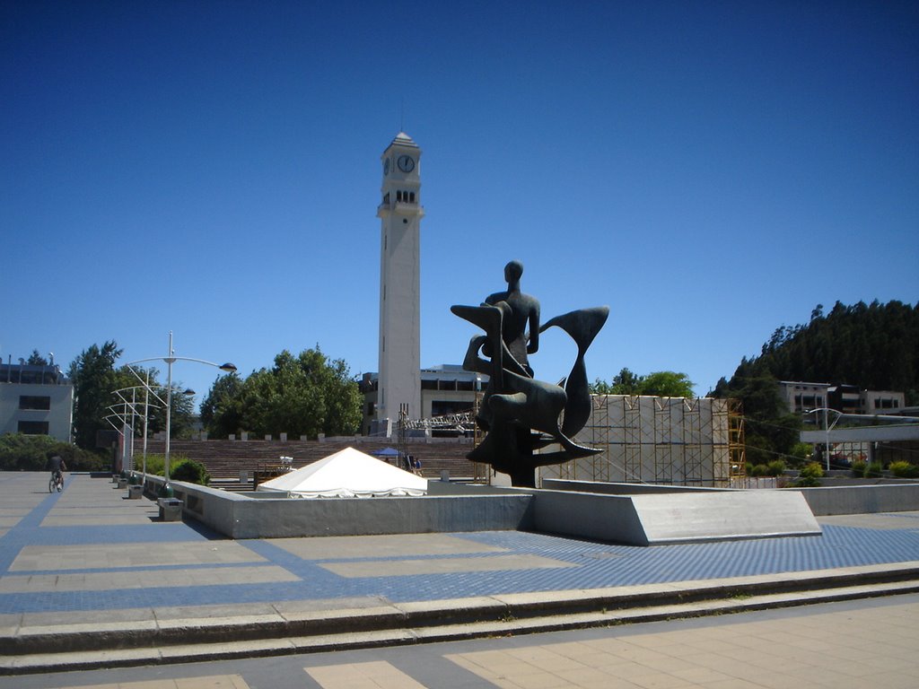 Patio interior de la UDEC by Sergio Reyes Niño