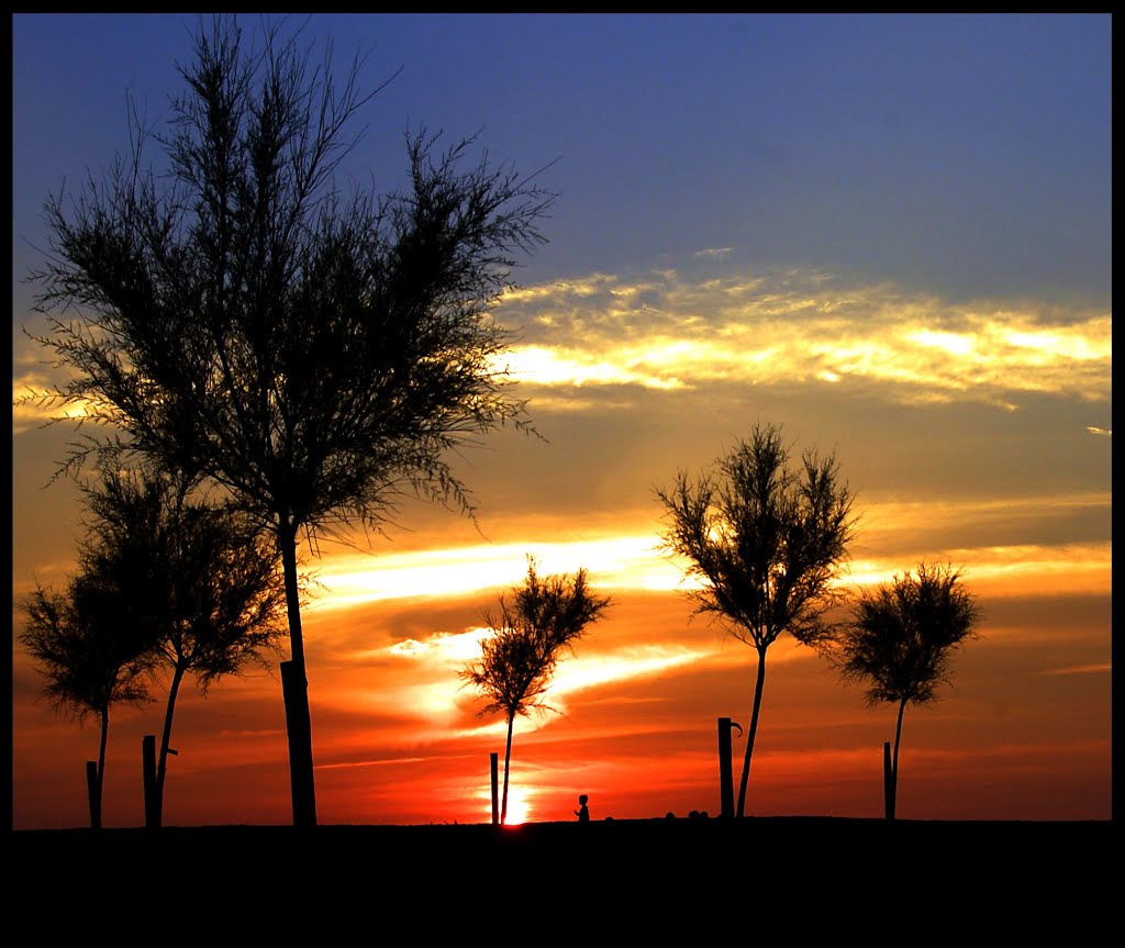 Marina di Porto, sunset by stefano.m -