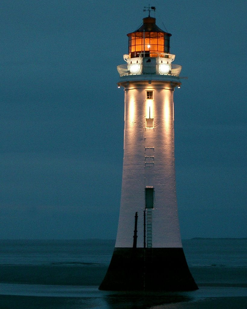 New brighton light at night by reign