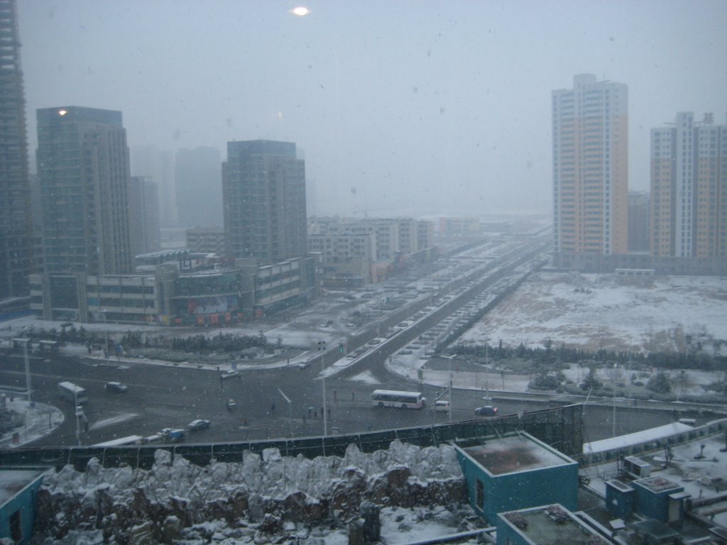 View from Harvest Hotel in Huangdao Qingdao China 2008-01-11 by Bjorn Lundvall