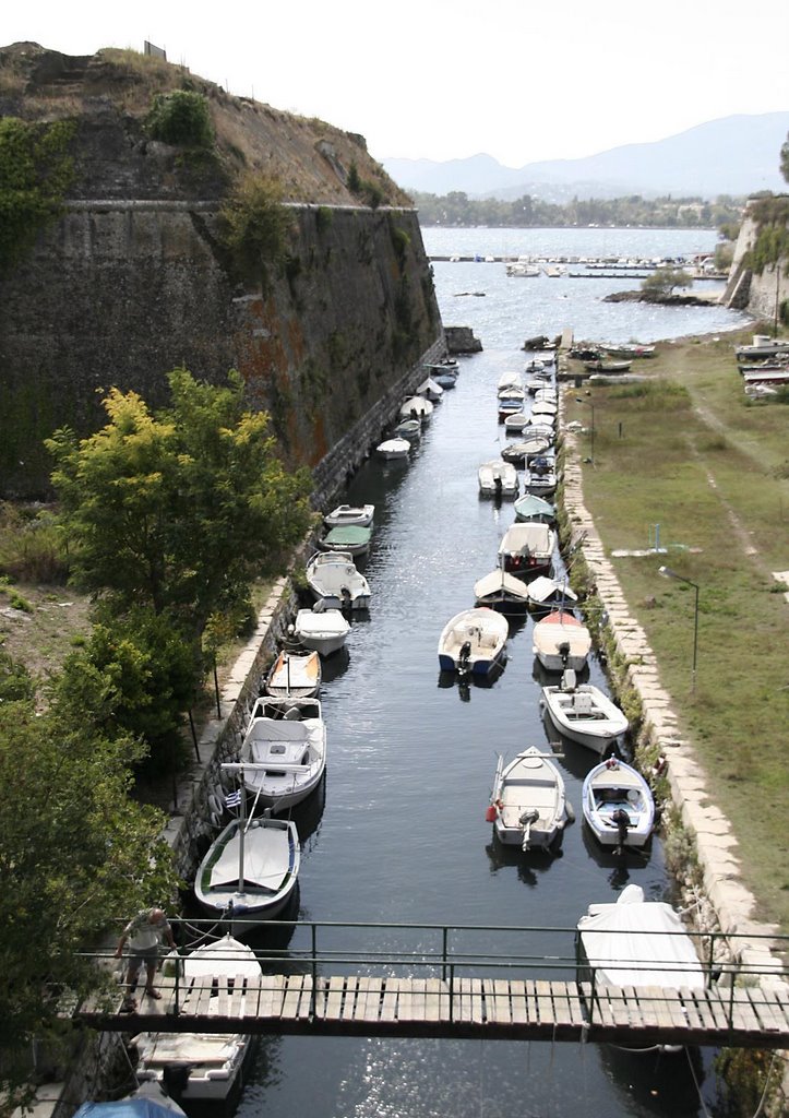 Moat of Old Fortress, Corfu by Kaiching Chu