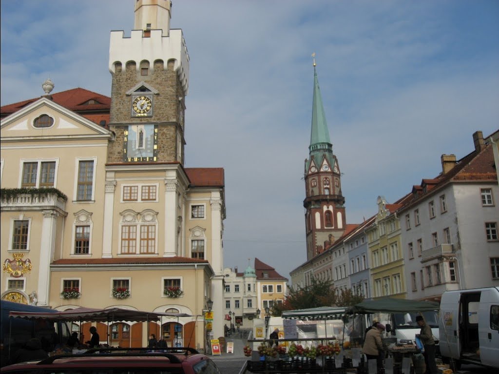 Löbau, Altmarkt, Nicolaistraße by Eckbert John