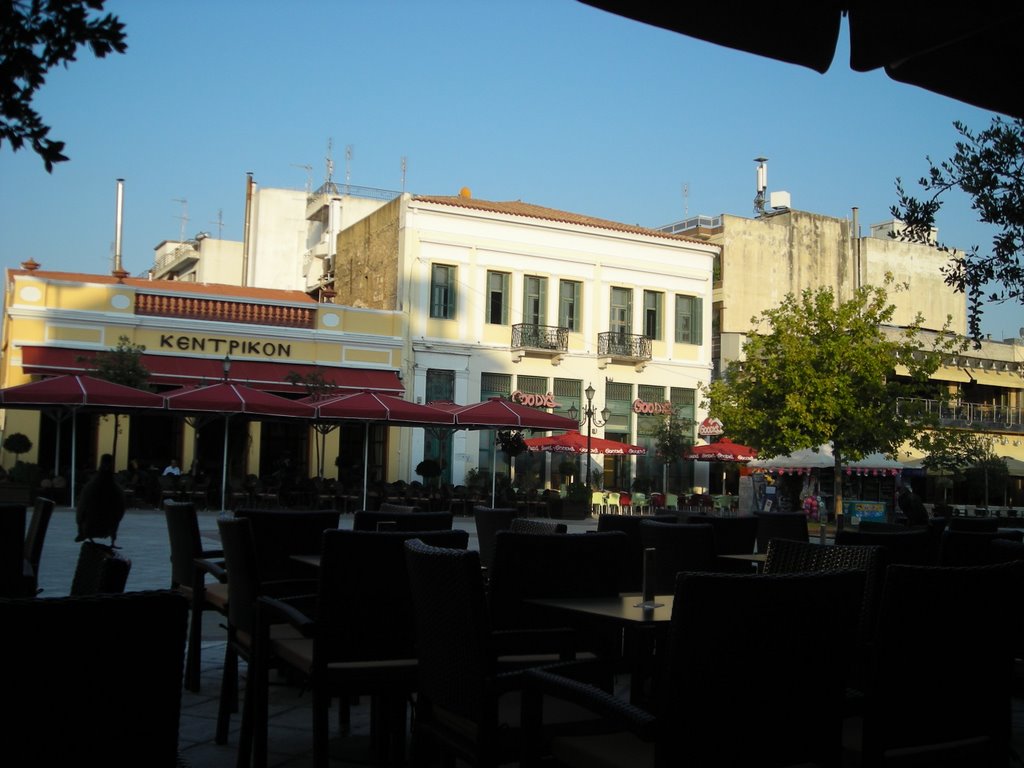 Square in Pyrgos, near Olympia by libbathegreat