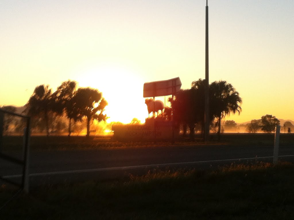 Sunrise at Yeppen Roundabout by Peter Landis