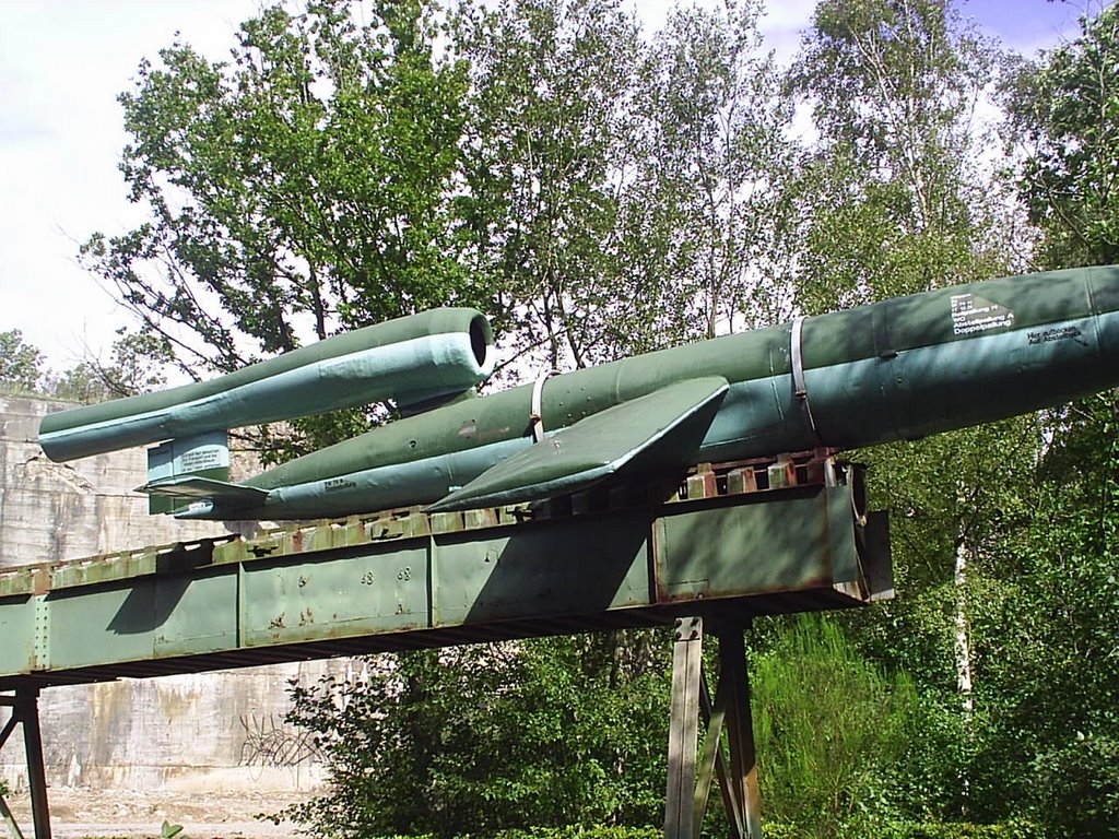 Eperlecques - V1 about to leave launch ramp by Guy de Valk