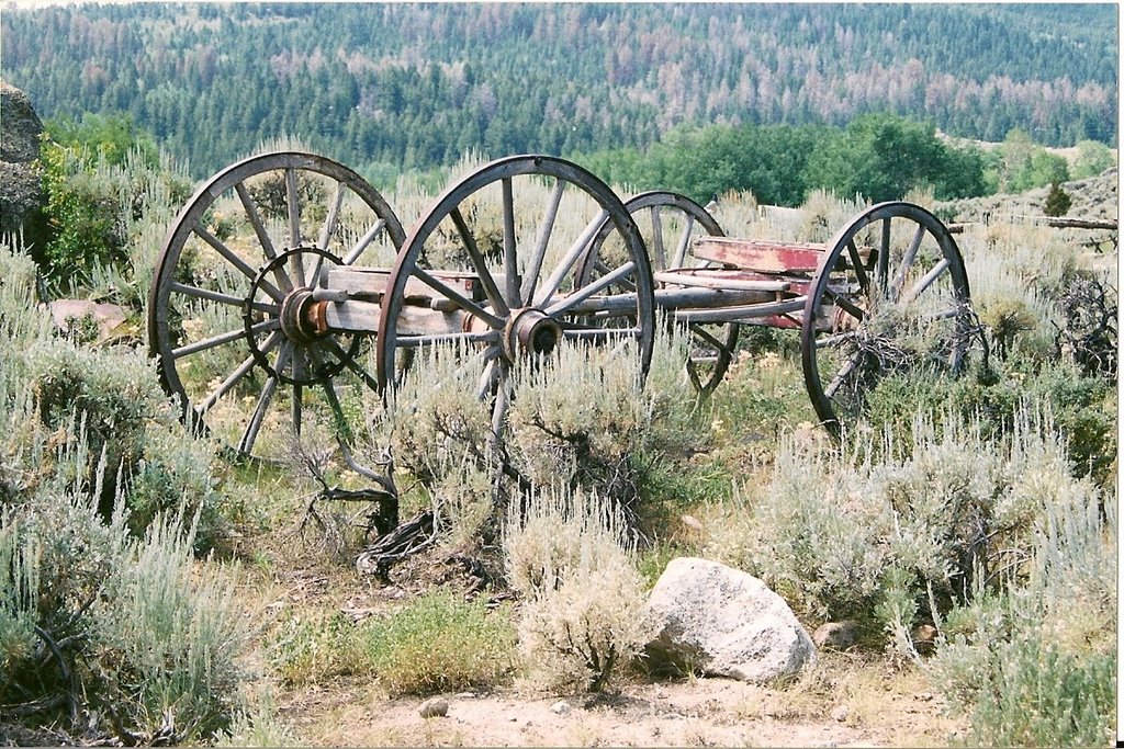 Old Wagon on Union Pass by Blake of the Bluffs